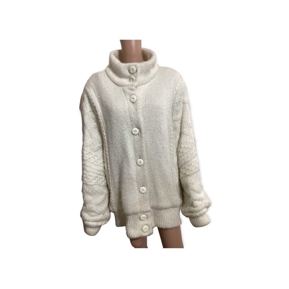 Vintage Foxland Bulky Cardigan Sweater Size: XXL